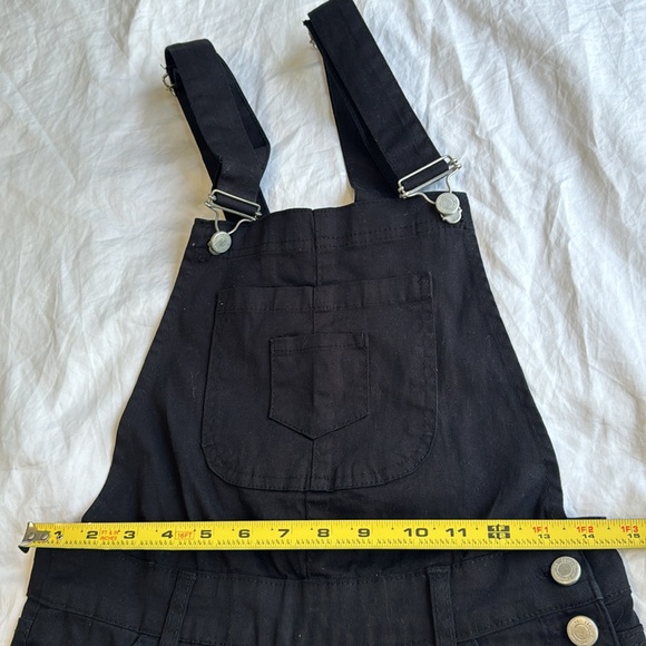 Rose Embroidered slim fit denim overalls . - Picture 16 of 16